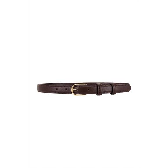 NILI LOTAN Accessories - NEW NILI LOTAN women's jane leather belt in dark brown